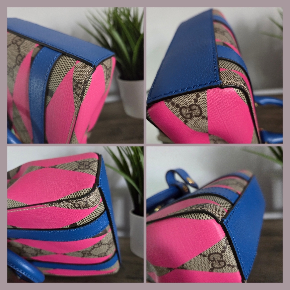 Authentic Gucci Supreme GG Rhombus 2-way Mini Bag - Picture 8 of 9
